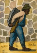Diego Rivera, "Cargador", watercolor on rice paper, 1944 Diego Rivera, "Cargador", watercolor on rice paper, 1944
