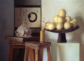 Claudio Bravo, "Still Life with Enso", oil on canvas, 37 7/8 x 50 5/8 inches, 1981 Claudio Bravo, "Still Life with Enso", oil on canvas, 37 7/8 x 50 5/8 inches, 1981