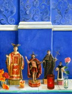 Iglesia en azul