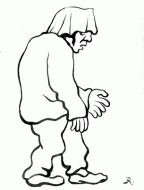 Illustration of a Beggar for ‘The City of Palaces’