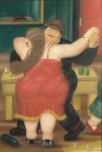 Fernando Botero, "The Dancers", oil on canvas, 41 x 28 inches, 1982 Fernando Botero, "The Dancers", oil on canvas, 41 x 28 inches, 1982