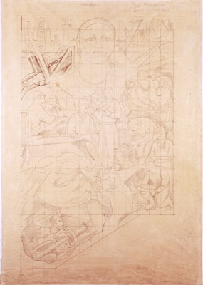 Study for Allegory of California, San Francisco Stock Exchange