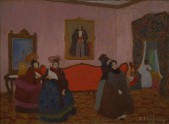 Pedro Figari, "Conversation," oil on canvas Pedro Figari, "Conversation," oil on canvas