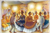 Covarrubias, "Juchitecos Dancing the Son," gouache on paper, 1942 Covarrubias, "Juchitecos Dancing the Son," gouache on paper, 1942