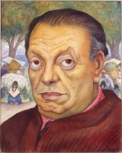 Deigo Rivera, "Self Portrait", tempera on linen, 13 3/4 x 11 inches, 1949 Deigo Rivera, "Self Portrait", tempera on linen, 13 3/4 x 11 inches, 1949