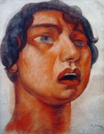 Study for the Figure of 'Song', Creation Mural, Bolivar Auditorium, National Preparatory School, Mexico City