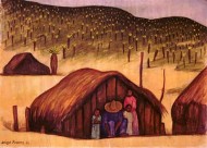 Peasant Family with Three Huts