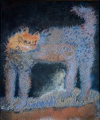 Francisco Toledo, "El gato enojado," oil and sand on canvas, 1975 Francisco Toledo, "El gato enojado," oil and sand on canvas, 1975