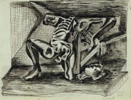Untitled (Beheaded Figure-Skeleton)
