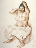Woman Holding Up Her Hair