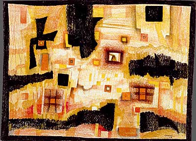 Paisaje Negro-Amarillo-Naranja-Rojo | Mary-Anne Martin | Fine Art